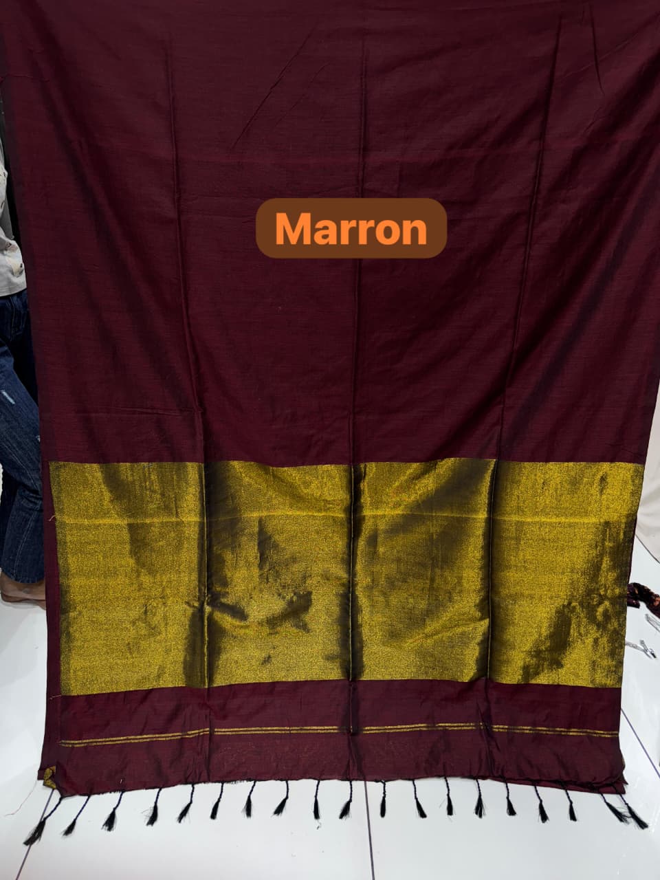 Authentic Handloom Cotton Saree | Real Zari Patto Banaras-Kolkata Edition