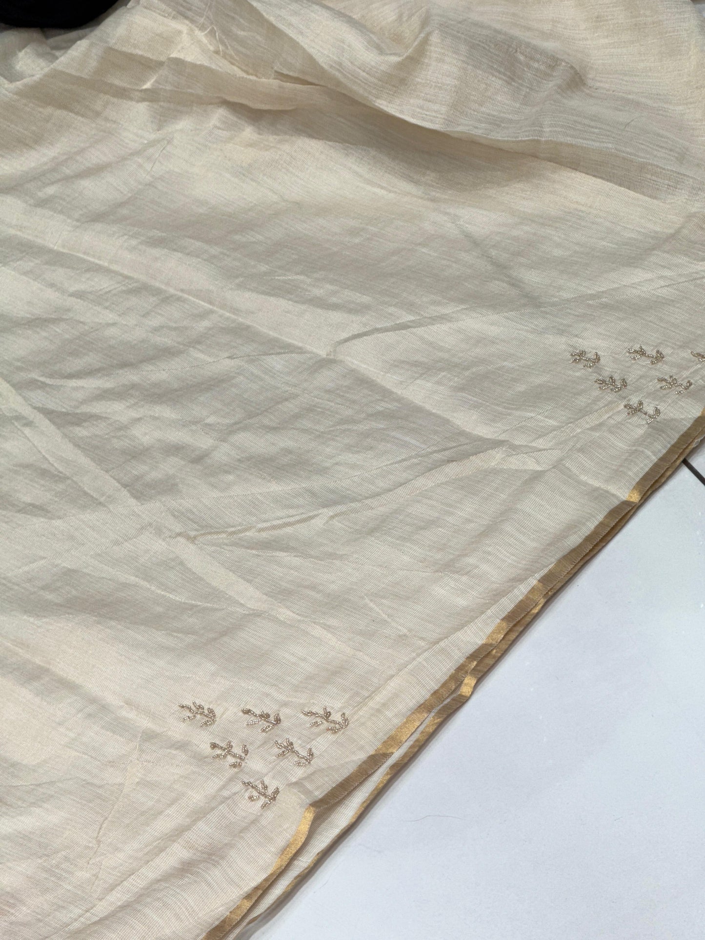 Real Tissue Cotton Hand Work