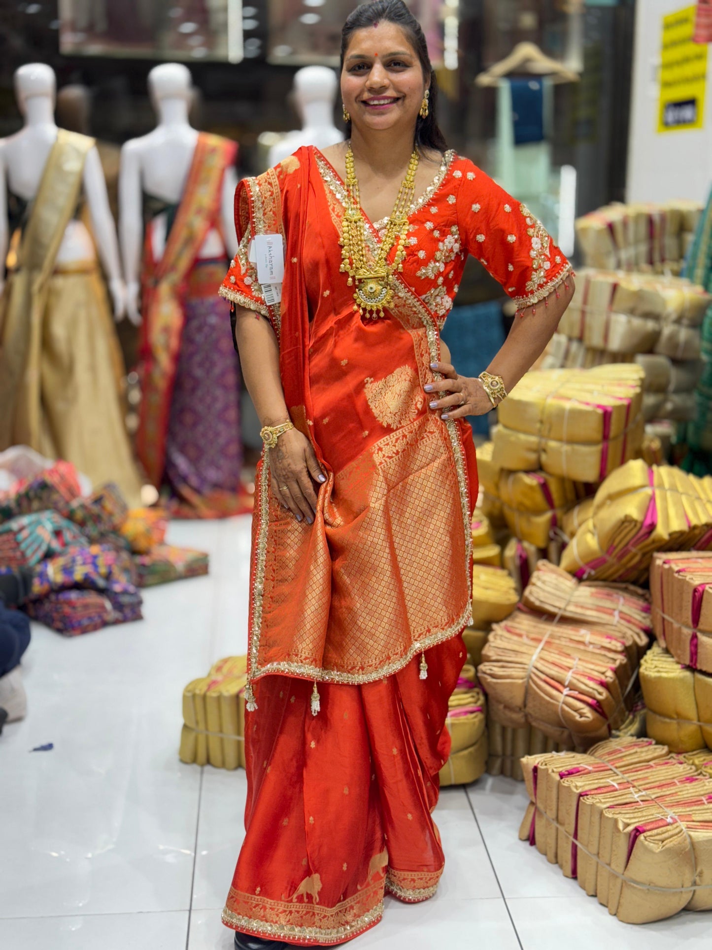 Pure Silk Saree with Real Kasab Zari & Dual Blouse Package