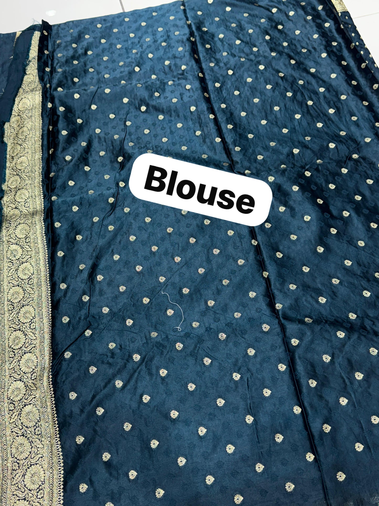 Midnight Amethyst Hand-Woven Soft Silk Saree with Antique Zari Jaal