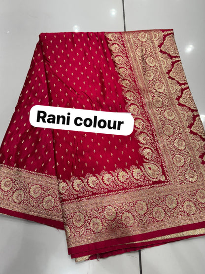 Midnight Amethyst Hand-Woven Soft Silk Saree with Antique Zari Jaal
