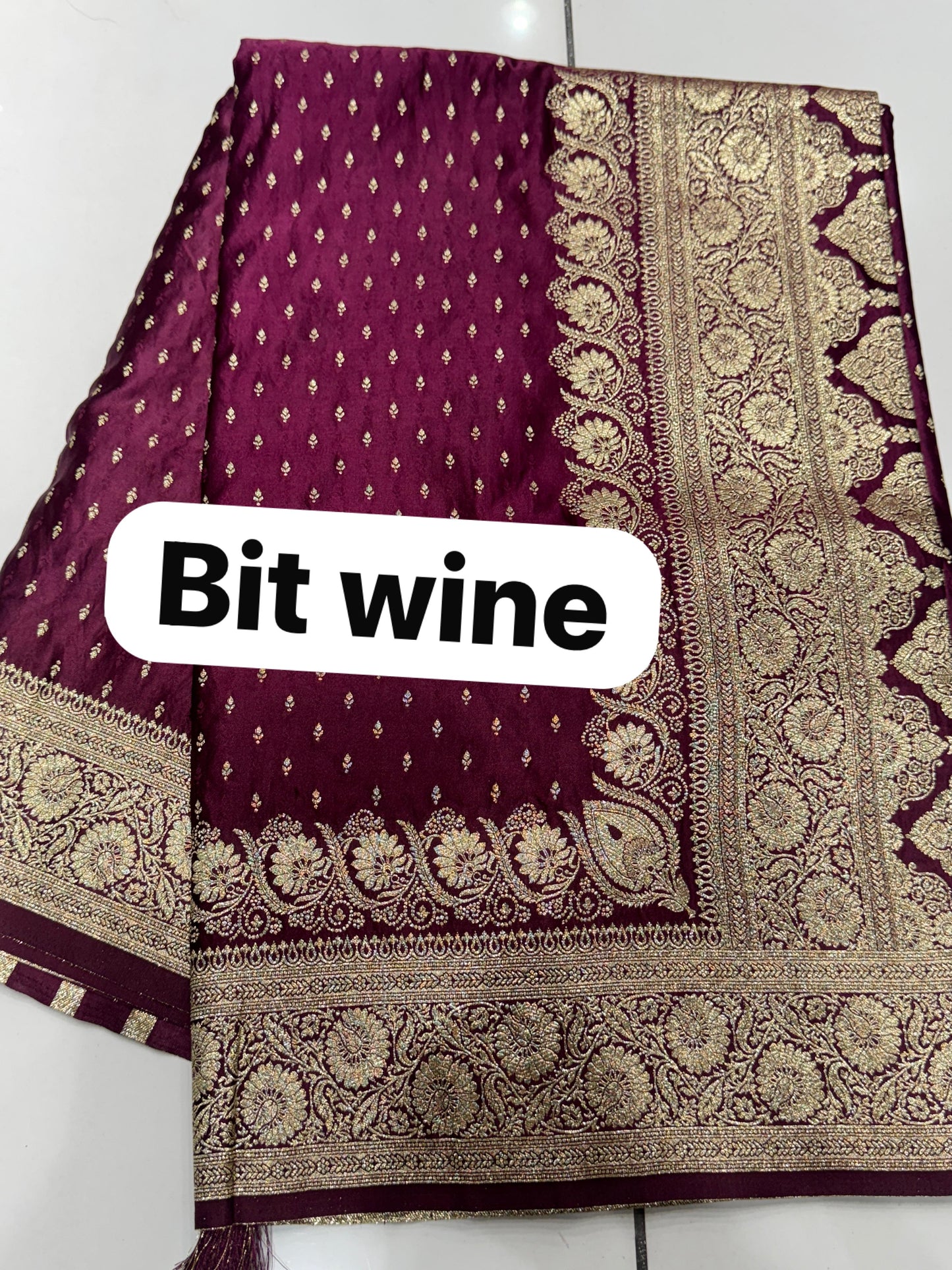 Midnight Amethyst Hand-Woven Soft Silk Saree with Antique Zari Jaal