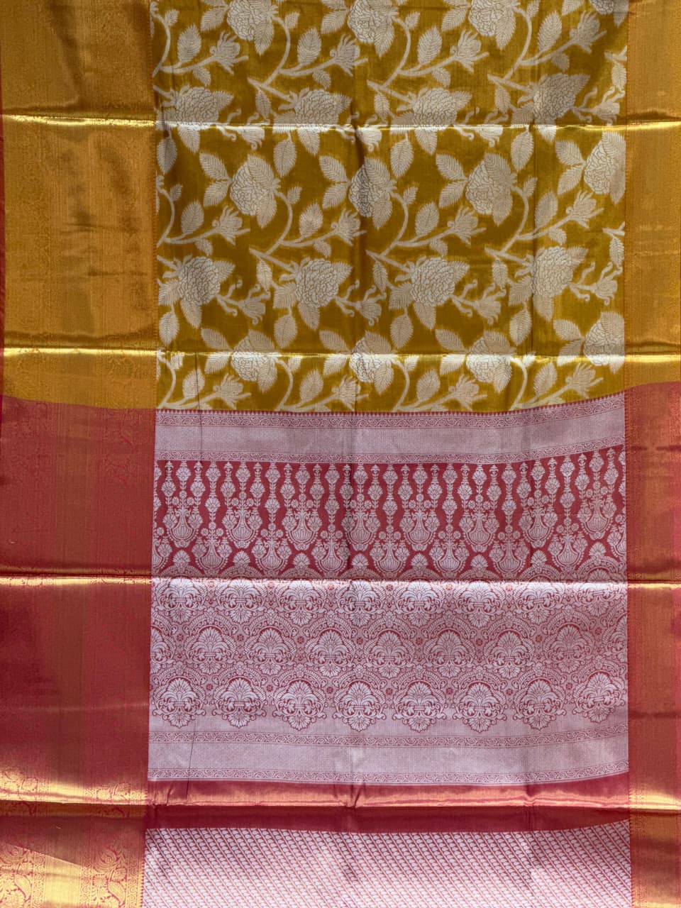 Banarasi Style Pure Kanjivaram Pattu Silk Jacquard Kanchipuram Pattu Saree With Un-Stiched Blous