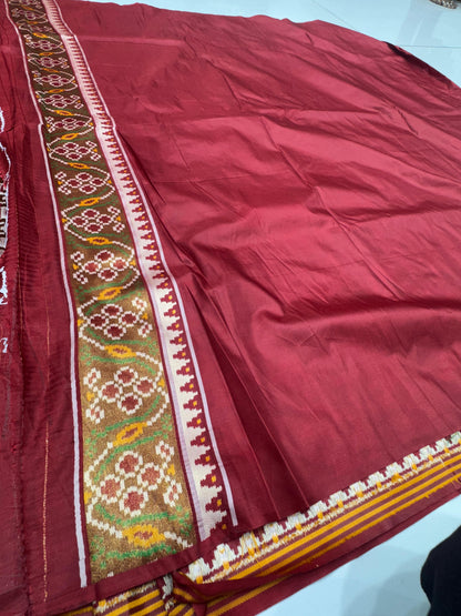 Luxury Woven Banarasi Patola Soft Silk Saree with Designer Border & Blouse Piece