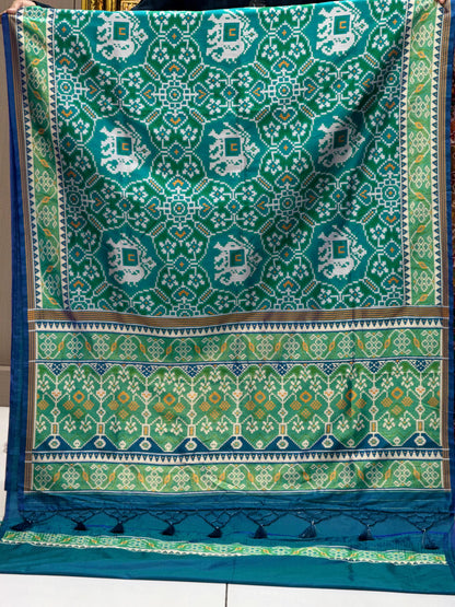 Luxury Woven Banarasi Patola Soft Silk Saree with Designer Border & Blouse Piece