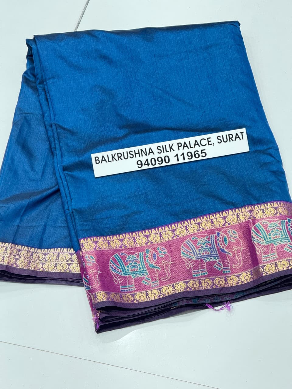 Vibrant Surti Patola Soft Cotton Silk Saree | Gala Border & Ajrakh Blouse Concept