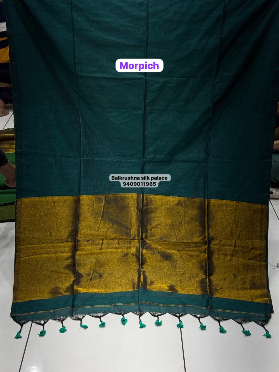 Authentic Handloom Cotton Saree | Real Zari Patto Banaras-Kolkata Edition