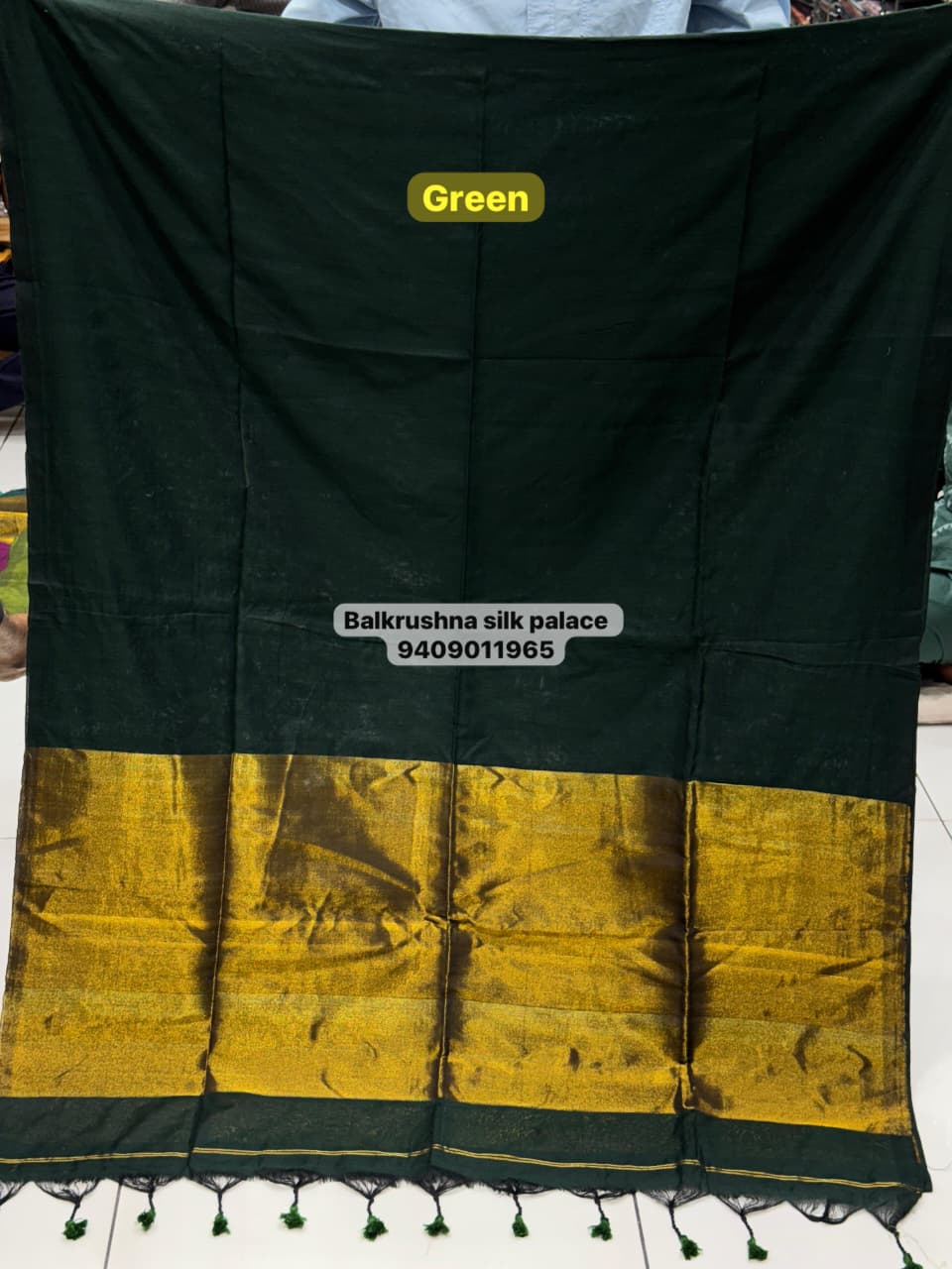 Authentic Handloom Cotton Saree | Real Zari Patto Banaras-Kolkata Edition