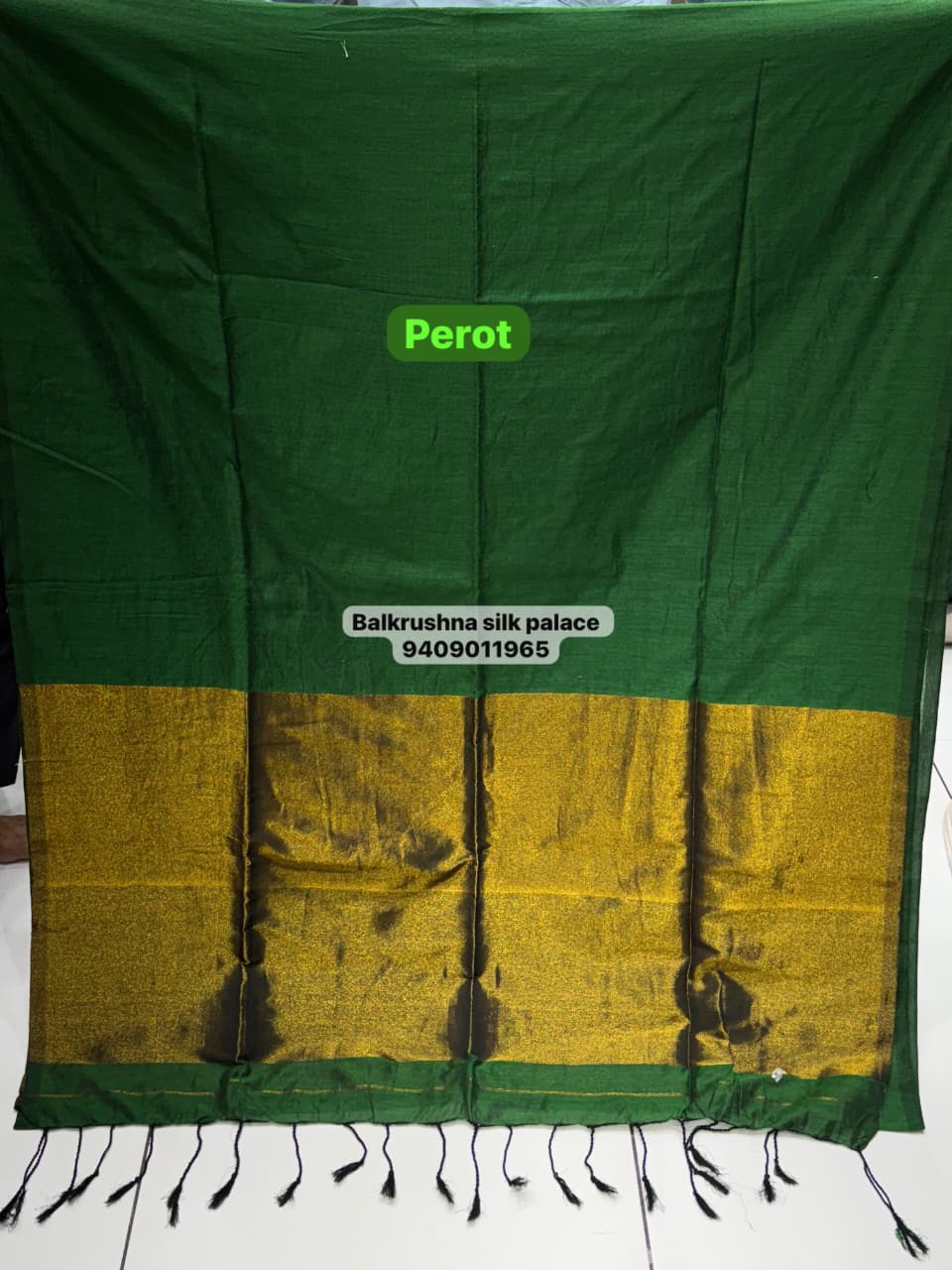 Authentic Handloom Cotton Saree | Real Zari Patto Banaras-Kolkata Edition