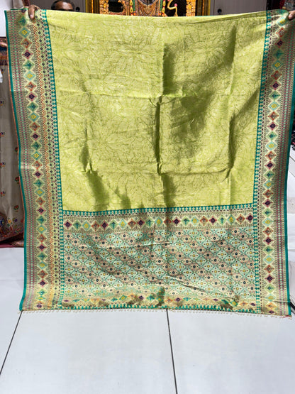 ✨ Royal Banarasi Dharmavaram Silk Saree with Real Jari Weaving ✨