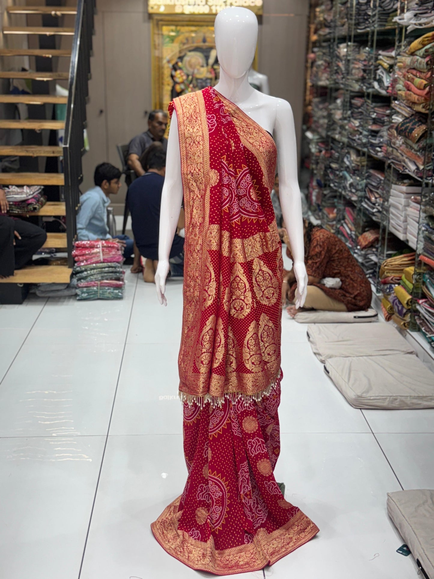 Bandhani Georgette Saree