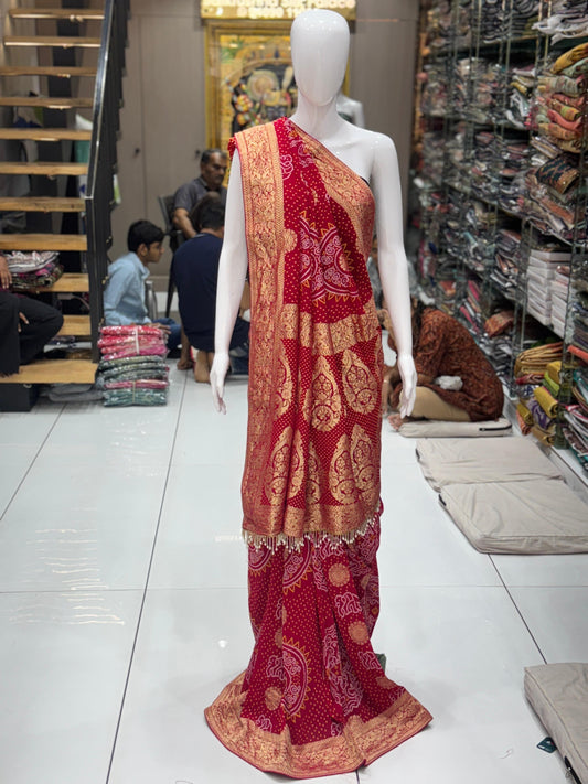 Bandhani Georgette Saree