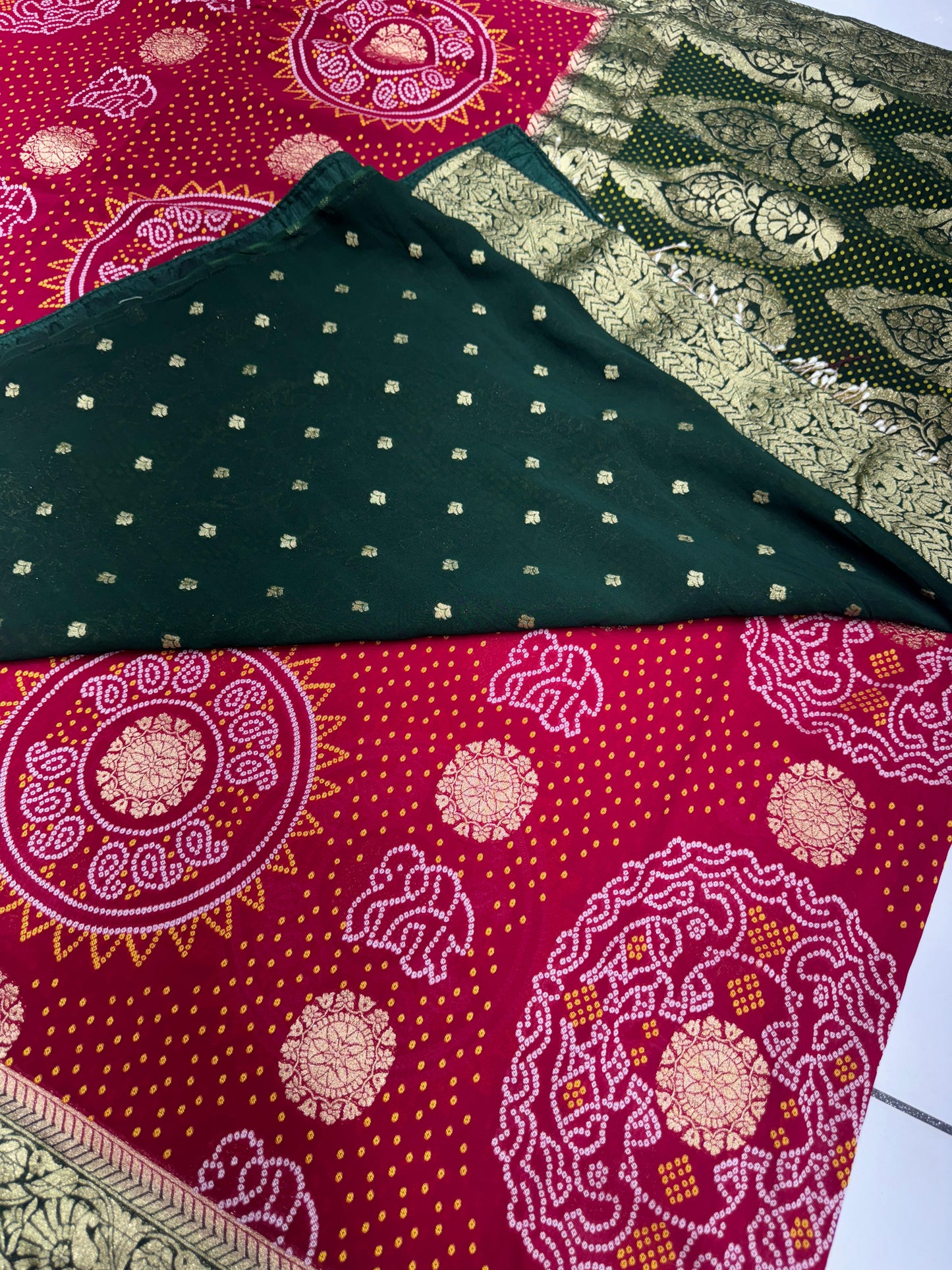 Bandhani Georgette Saree