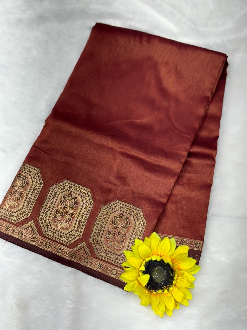 Premium Cotton Tissue Saree with Elegant Woven Border | Lightweight Festive & Daily Wear Saree