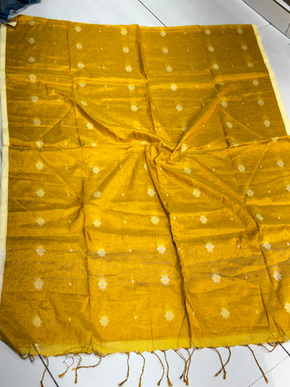 Lightweight Handloom Tissue Silk Saree in Authentic Woven Design