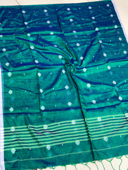 Lightweight Handloom Tissue Silk Saree in Authentic Woven Design