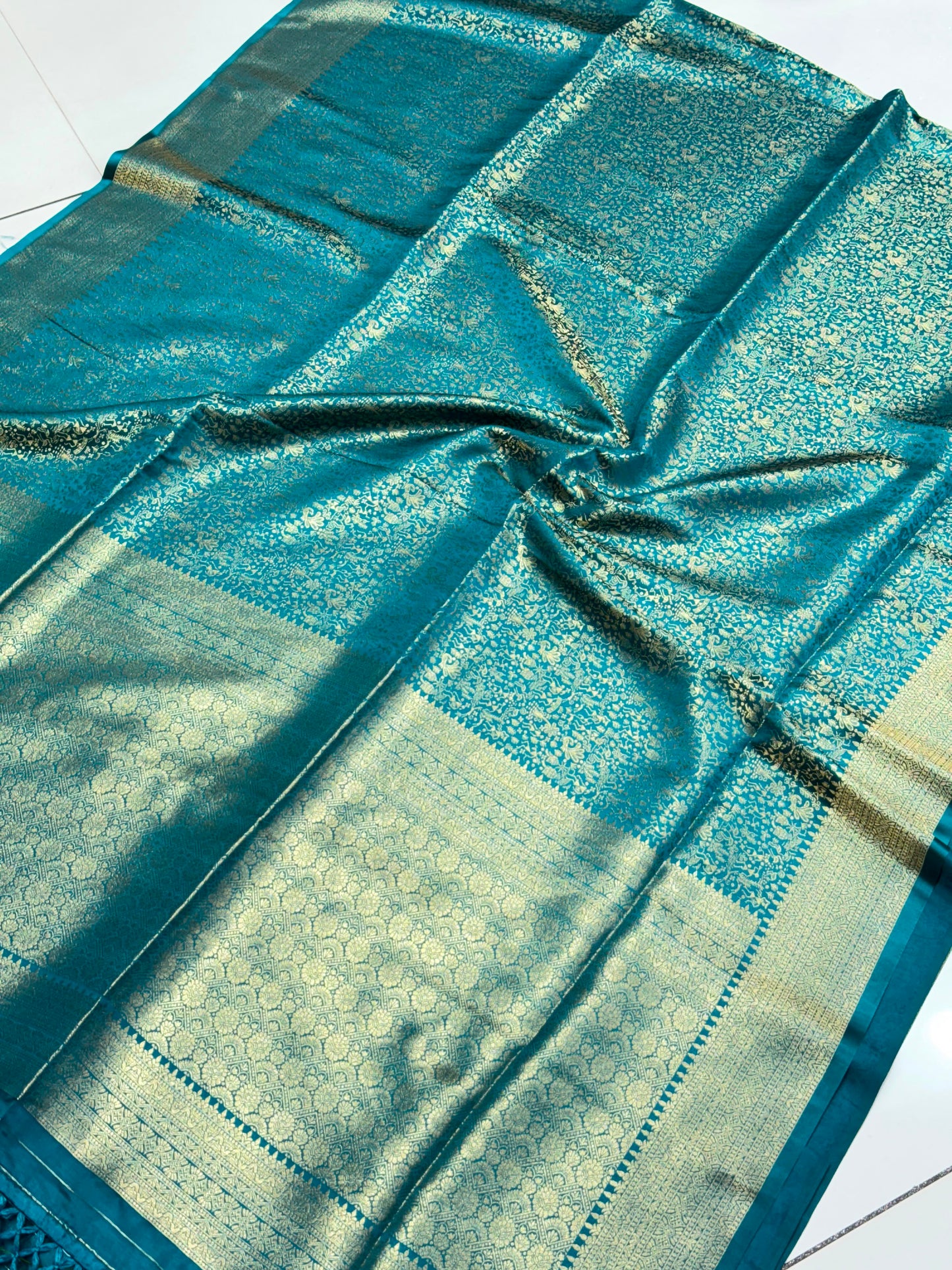 Exquisite Varli Design Soft Banarasi Silk Saree for Weddings