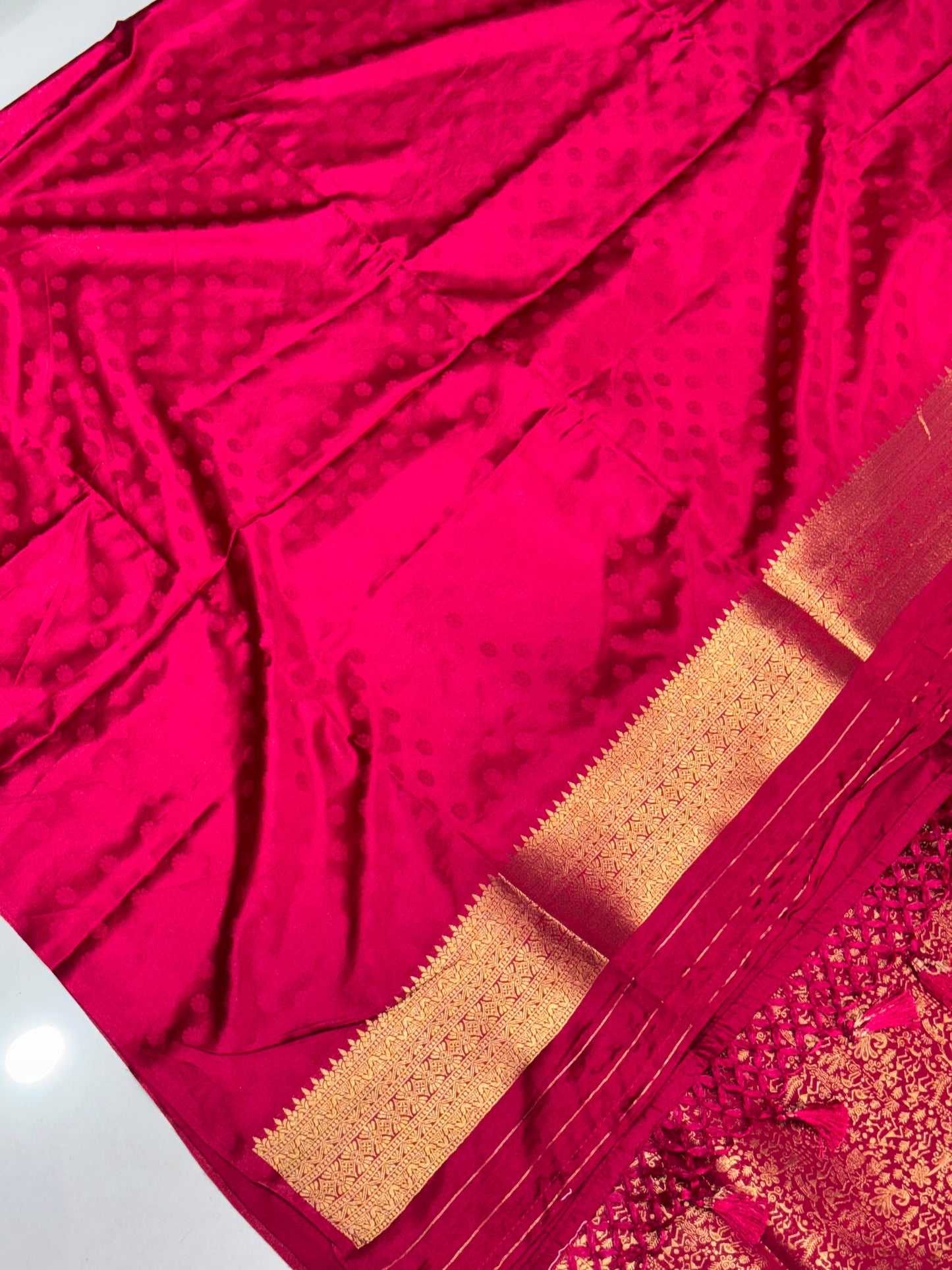 Exquisite Varli Design Soft Banarasi Silk Saree for Weddings