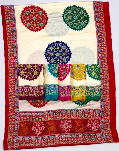 Elegant Crepe Gaji Modal Silk Printed Saree